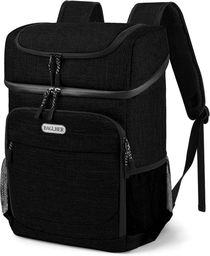 Lightweight Insulated Cooler Backpack - 30 Cans, Leak-Proof for Lunch, Picnic, Hiking, Camping Trips
