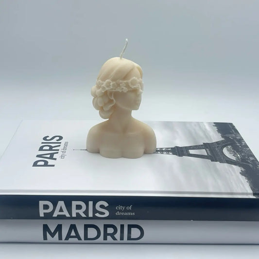 Woman Body Shape Soy Candle / Blindfolded Woman Decorative Pillar Soy Candle / Body Shape Candle / Pillar Candle.