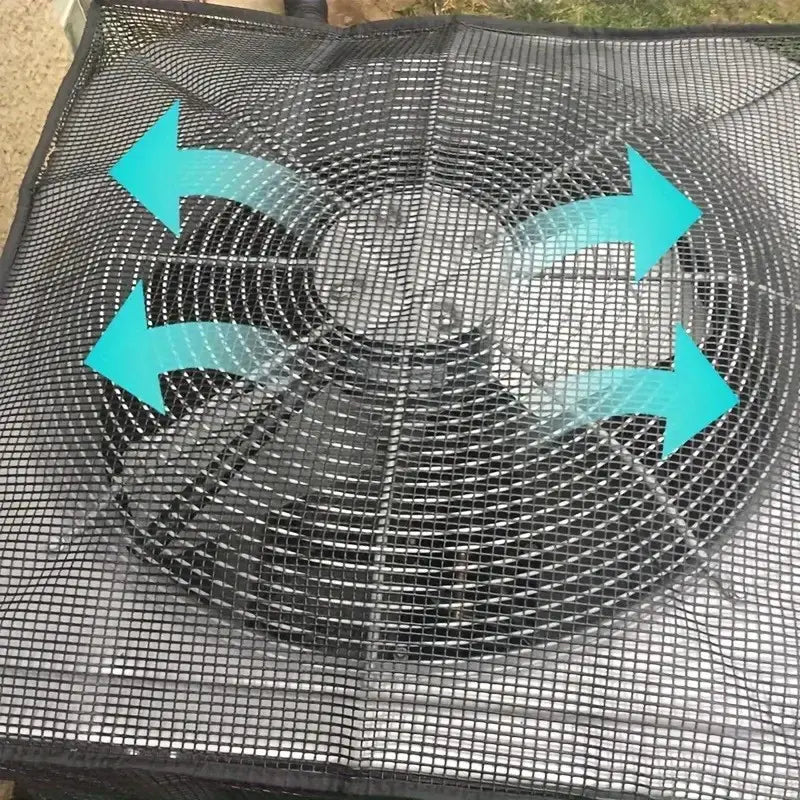 Durable Air Conditioner Cover, Full Mesh AC Protector, Heavy-Duty Outdoor Protection, All-Season Use, AC Covers, AC Covers for Outside
