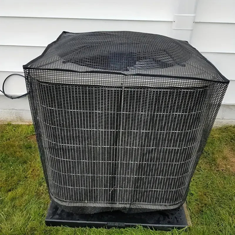 Durable Air Conditioner Cover, Full Mesh AC Protector, Heavy-Duty Outdoor Protection, All-Season Use, AC Covers, AC Covers for Outside