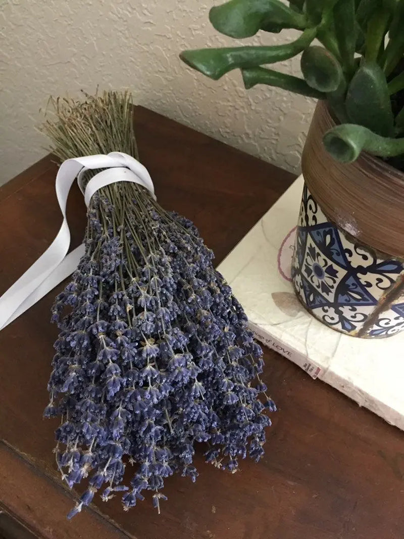 2 Dried English Lavender Bundles Autumn Decor