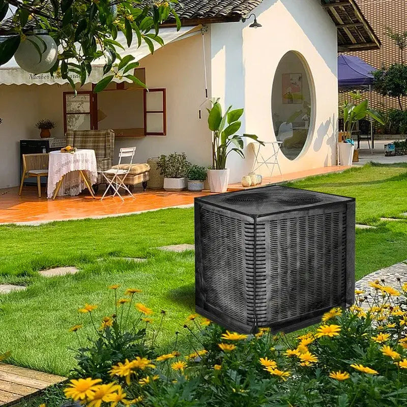 Durable Air Conditioner Cover, Full Mesh AC Protector, Heavy-Duty Outdoor Protection, All-Season Use, AC Covers, AC Covers for Outside