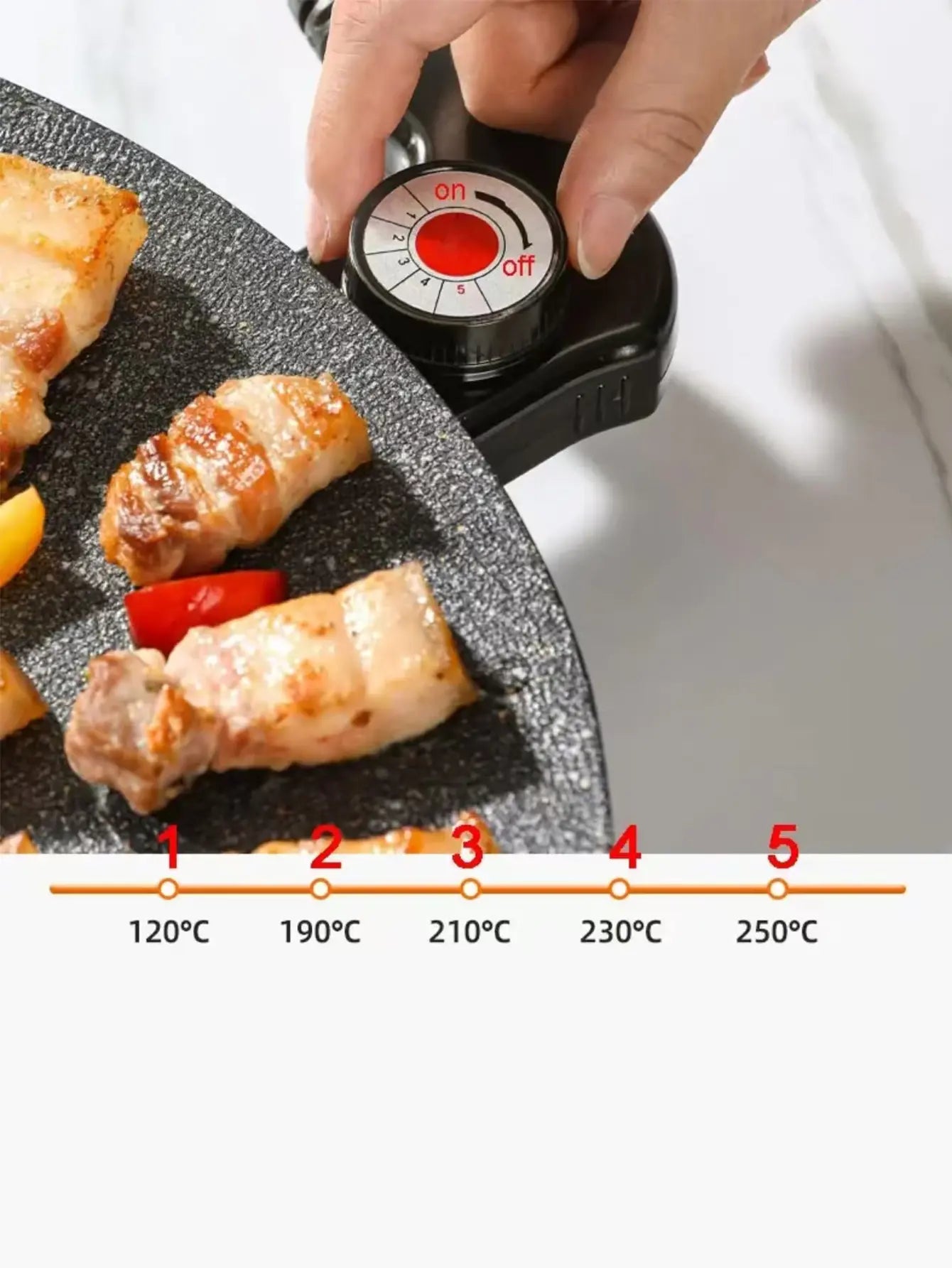 AORAN 16-Inch Nonstick Electric Grill Pan with Temperature Control - Kitchen Appliances Electric Griddle for Indoor Grill & Fry, Family Dinners