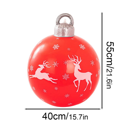 Multiple Styles Giant Inflatable Christmas Ball Outdoor Inflatable Decoration Christmas Snowman PVC Inflatable Decorated Ball