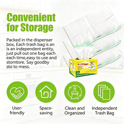 Count Ultra Strong 13Gallon Trash Bags, Individually Folded Tall Kitchen Trashbags Resist Leaks, Punctures, Ripsdrawstring,Office,Outdoors,Party,Petlovers,Summerwins,Dorm Essentials,Home Essentials
