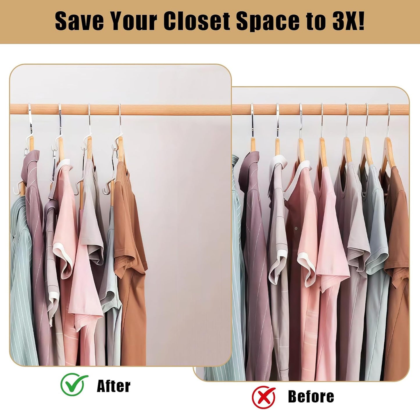 100 Pcs Hanger Connector Hooks,Space Saving Hangers for Clothes,Clothes Connector Hooks, Hanger Organizer Space Saver,Hanger Extender Hooks