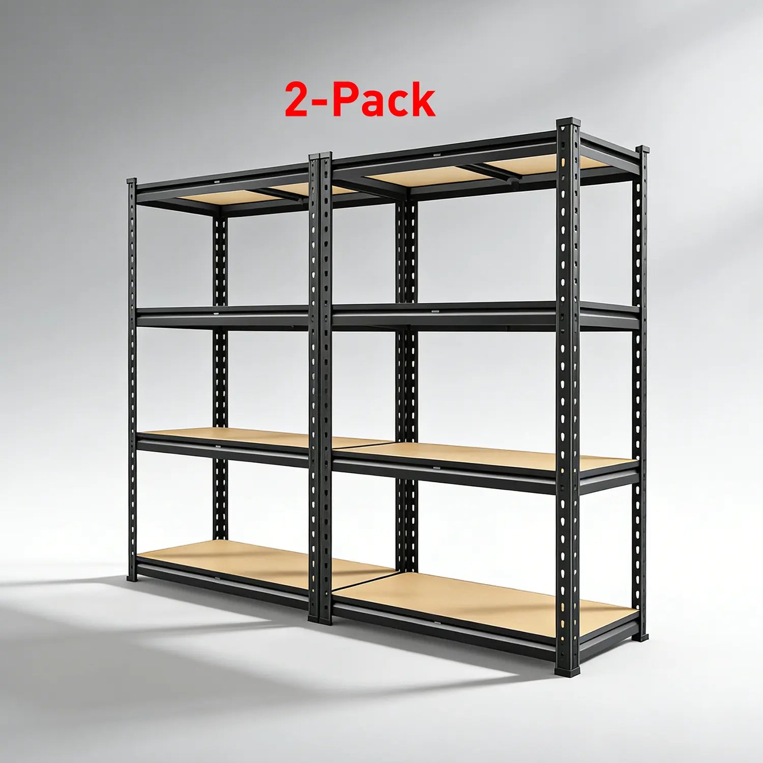 Raybee 2-Pack 4-Tier Heavyduty Garage Shelving Units Metal Shelves Storage Height Adjustable Utility Racks for Warehouse Organizing Pantry Kitchen Basement Shelf Organiser 35.5"Wide 12" Deep 60" High Twin Size 71" Wide #Tiktokshopbacktoschool